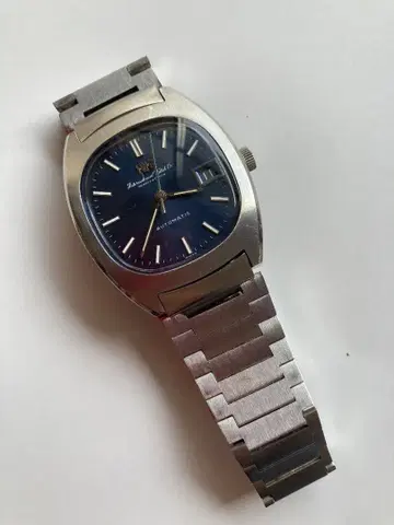 새상품급 IWC 자동 와인딩 손목시계 블루 다이얼 남성용 작동 8541b