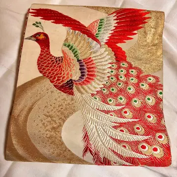 나고야 오비 공작 럭셔리 크림 골드 리메이크에도