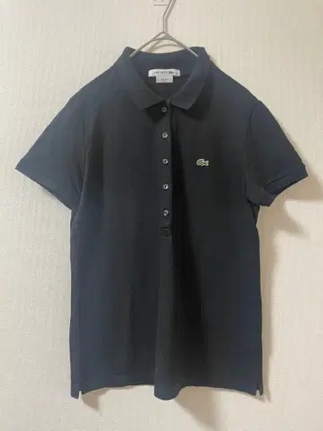 24시간 이내 발송 LACOSTE 블랙 피케 셔츠 38 M 1-83