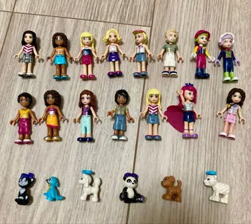 레고 프렌즈 인형 15개와 동물 피규어 세트