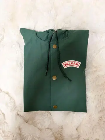 WELKAM 나일론 자켓 그린 윈드 브레이커