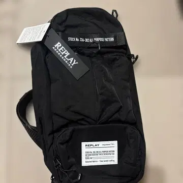 REPLAY 숄더 블랙 백팩