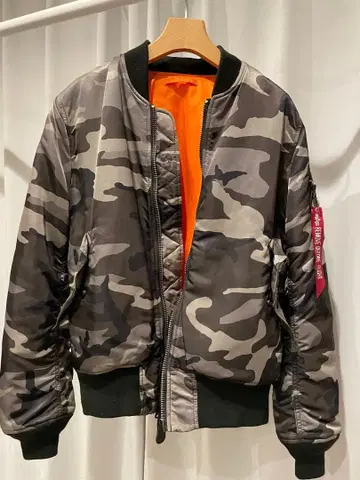 카모플라주 MA-1 플라이트 자켓 ALPHA