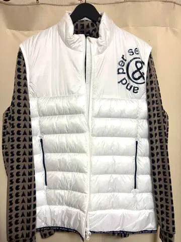 [ 미사용 새상품 ] 선착순! 앤퍼시 다운 베스트 모크넥 세트 XL