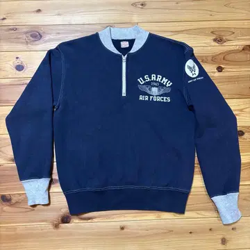 CUSHMAN 쿠시맨 하프 지퍼 맨투맨 ARMY