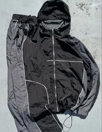 BELVET 나일론 자켓 블랙 그레이 M