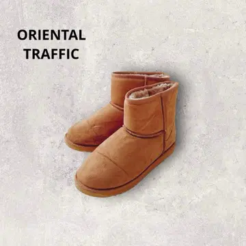 오리엔탈 트래픽 어그 부츠 카멜 숏 기장 방한 복슬복슬