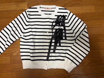 아푸와이저 리셰 아지메 리본 가디건 풀오버