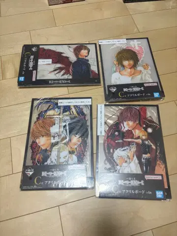 데스노트 DEATH NOTE 제일복권 C상 아크릴 보드 4종 컴프