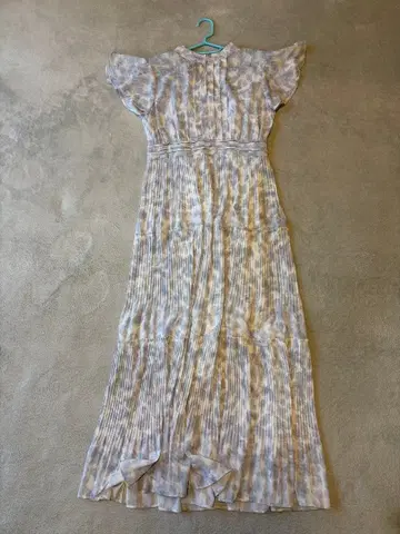 프레이 아이디 플리츠 프린트 원피스 BLU 0 FRAY I.D