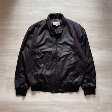 블루종 자켓 블랙 짧은 기장 박스 실루엣 구제 의류