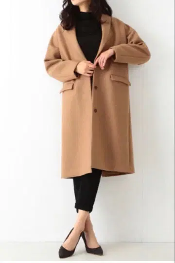 Demi-Luxe BEAMS 카멜 체스터 코트 카멜 코트