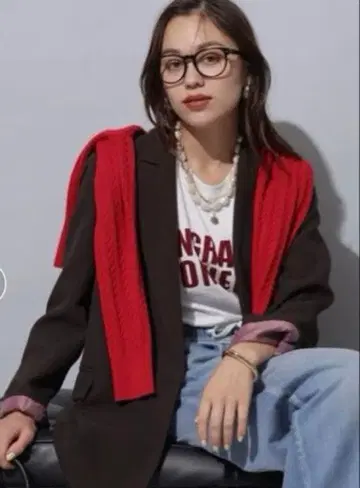 [택 포함 미사용 새상품] 아르페쥬 스토리 W 버튼 테일러드 자켓