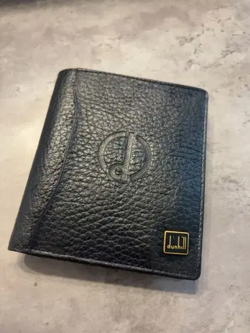 던힐 dunhill 이단 접이식 지갑 블랙