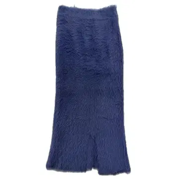 moussy 샤기 롱 스커트 블루 사이즈 2 안감 부착