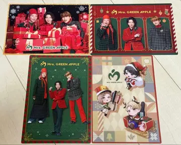 2024년 Mrs. GREEN APPLE 오리지널 비주얼 시트 4종류