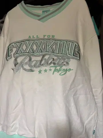 FXXXKING RABBITS fr 2월 복숭아 화이트 L 사이즈