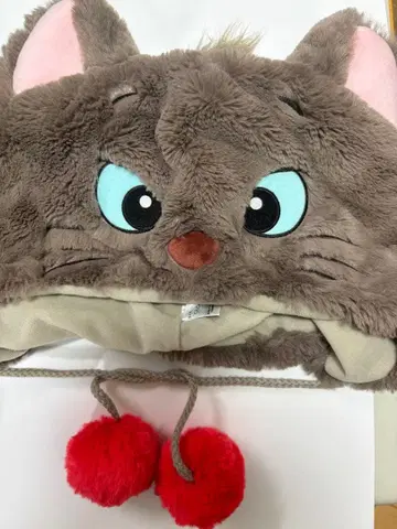 고양이 얼굴 디자인 플리스 모자