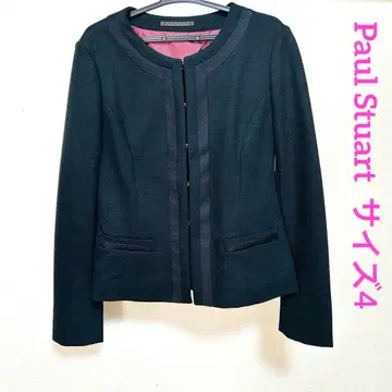 폴 스튜어트 노카라 자켓 4 블랙