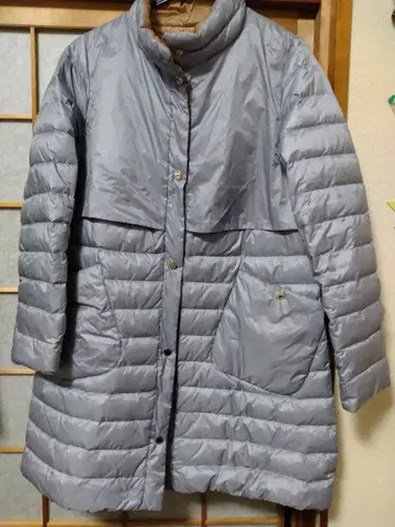 DOCLASSE 두클라쎄 리버서블 롱 다운 코트 스카이블루 브라운 M