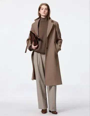 [ 미사용 새상품 ] 택 포함 GU 코지 멜톤 테일러드 코트 M