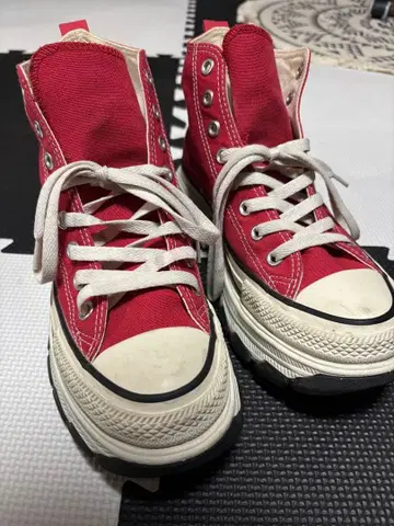 컨버스 통굽 스니커즈 레드 25.5