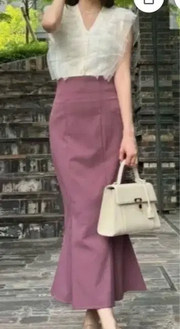 스나이델 하이웨스트 머메이드 스커트