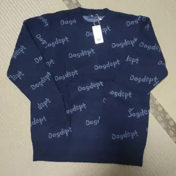 새상품 Dogdept 도그데프트 네이비 스웨터 XL