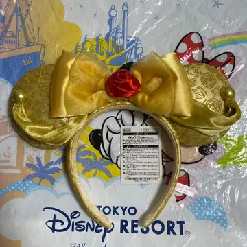 [ 미사용 새상품 ] 도쿄 디즈니 리조트 미녀와 야수 머리띠 벨