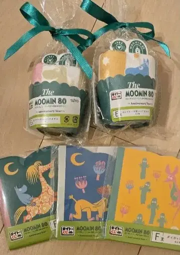 무민 80주년 메모장 & 핸드 타월 세트