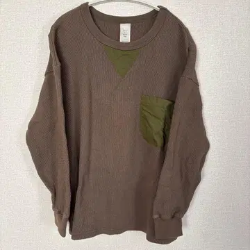 have a good day 카키 티셔츠 포켓 남성용 와플