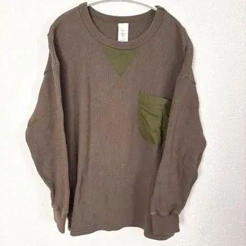 have a good day 카키 티셔츠 포켓 남성용 와플