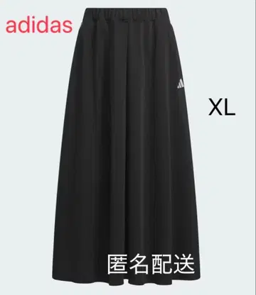 adidas 롱 스커트 블랙 3 라인 XL 익명 배송