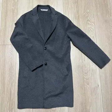 ZARA 롱 코트 다크 그레이 여성용 S 사이즈 38 사이즈