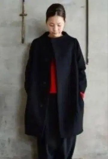 nitca 인기 다크 네이비 캐시미어 코쿤 코트