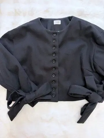 bibiy 노카라 자켓 블랙