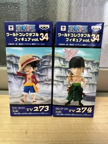 원피스 월드 컬렉터블 피규어 vol.34 루피 조로 세트