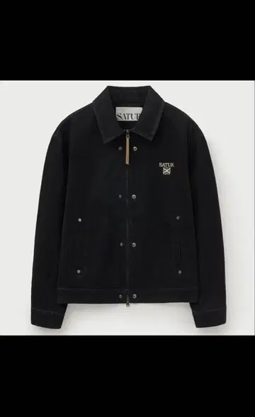 SATUR 블랙 데님 자켓