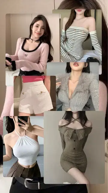 [ 총 6점 묶음 판매 ] 여성용 의류