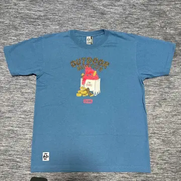 CHUMS 아웃도어 몬스터 T셔츠 L 사이즈 블루