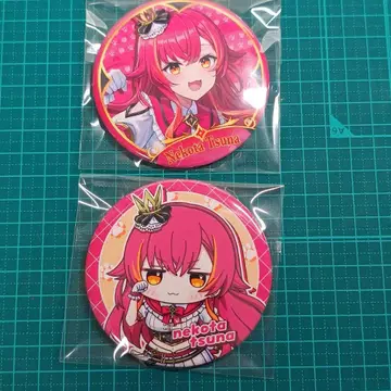 브이스포! C107 정적찻집 이토오카시 네코타 츠나 특대형 캔뱃지 2종