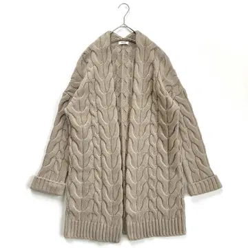 하운트 HAUNT 케이블 니트 롱 가디건