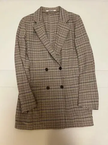 AURALEE 체크 무늬 자켓