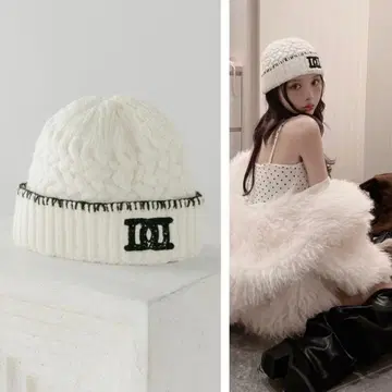 새상품 미개봉 Darich DD 로고 바스켓 니트 비니 WHT