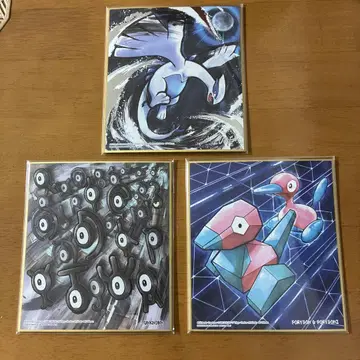 포켓몬 색지 ART 루기아 폴리곤 안농