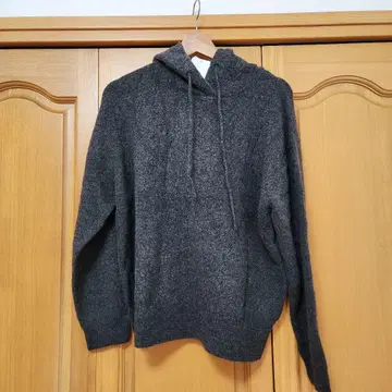 SLOBE IENA 에어리 니트 후디 그레이