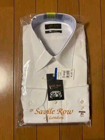 아오야마 양복 Savile Row 코튼 100% 스탠다드 셔츠 L