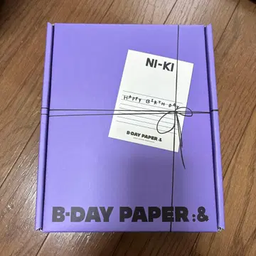 ENHYPEN NIKI 니키 B-DAYPAPER 생일 굿즈