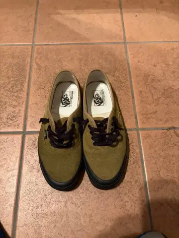 단종 VANS 아나하임 스웨이드 Authentic 44dx 올리브
