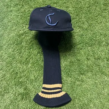 새상품 레어 캘러웨이 캡 타입 로고 네이비 드라이버 골프헤드커버